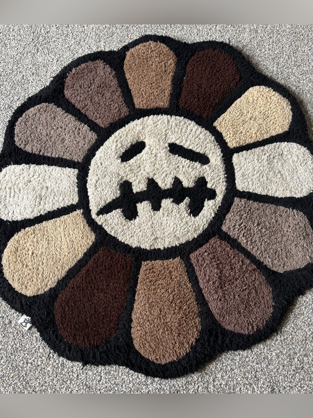 Hand Made Travis Scott x Murakami Design Hand-Tufted Rug Carpet 30 X 30 Inches